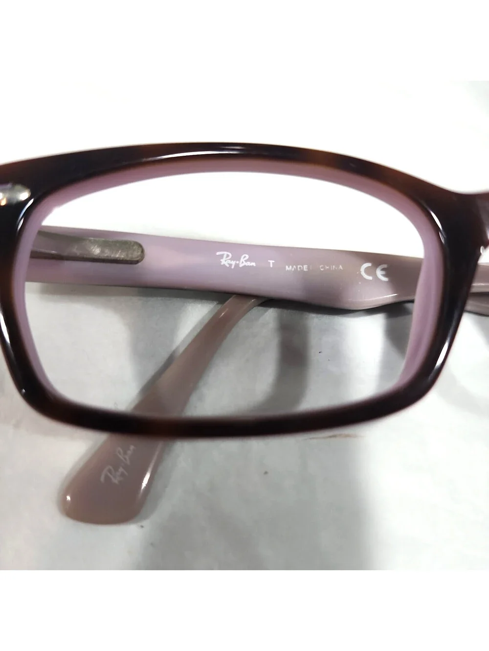 Ray Ban RB5150 5240 Tortoise Purple Eyeglasses 50-19 135 VG